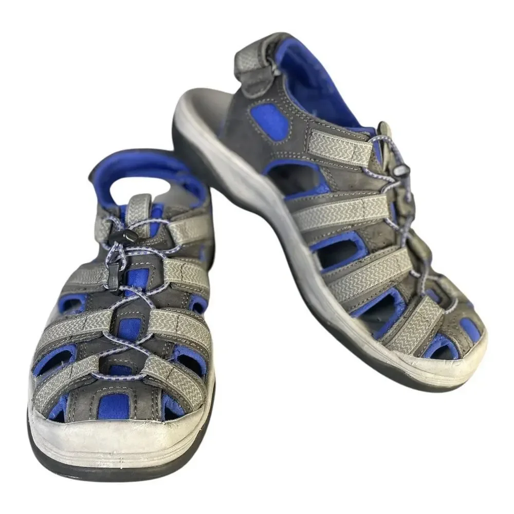 L.L. Bean Men’s Gray/Blue Closed Toe Sport Sandals Size-8.5M